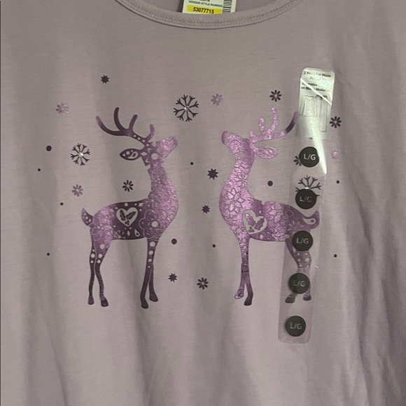 New Women’s Be Yourself Long Sleeve Shirt and Pants Set - Picture 3 of 10